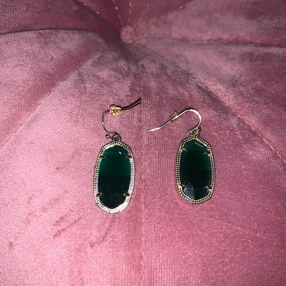 Kendra Scott emerald earrings